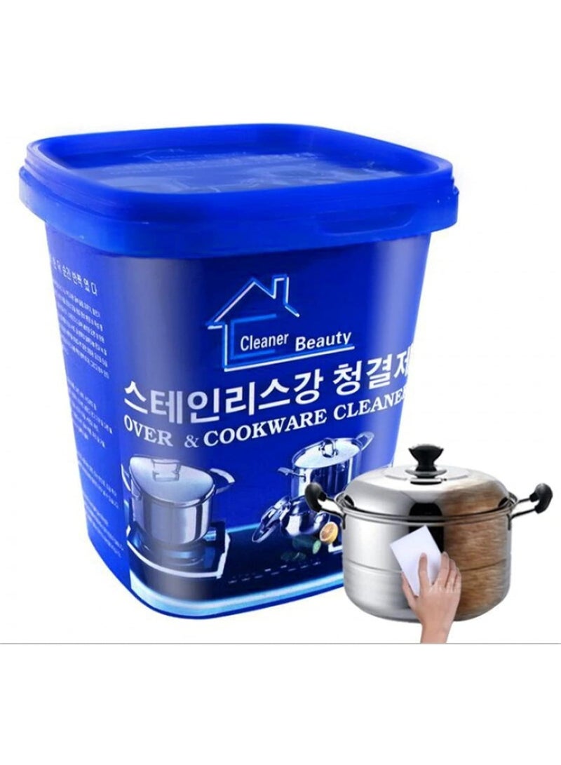 Powerful Stainless Steel Cookware Cleaning Paste Household Kitchen Cleaner Washing Pot Bottom Scale Strong Cream Detergent,Oven Cookware Cleaner - Image 1